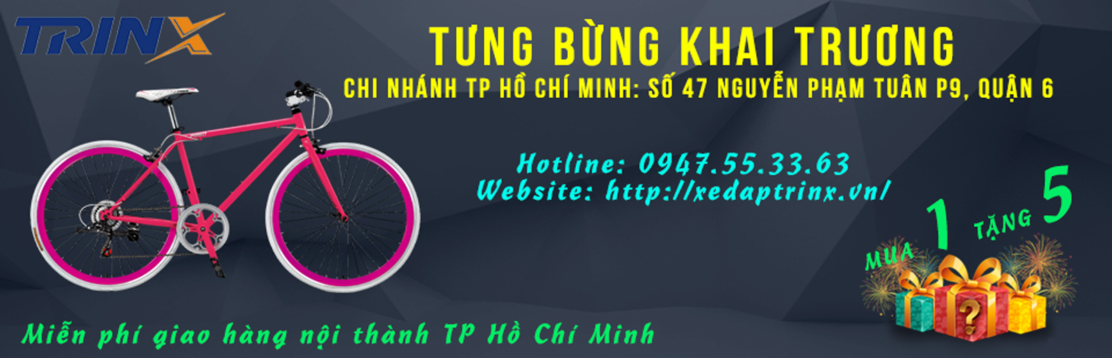 Khai trương của hàng Xe đạp thể thao Huy Hoàng tại T.p Hồ Chí Minh